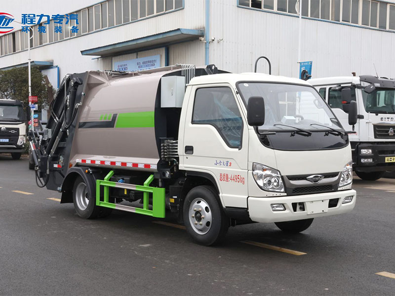 福田小卡3弧形箱体压缩垃圾车